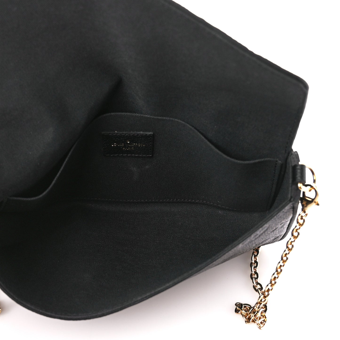Empreinte Pochette Felicie Chain Wallet Black