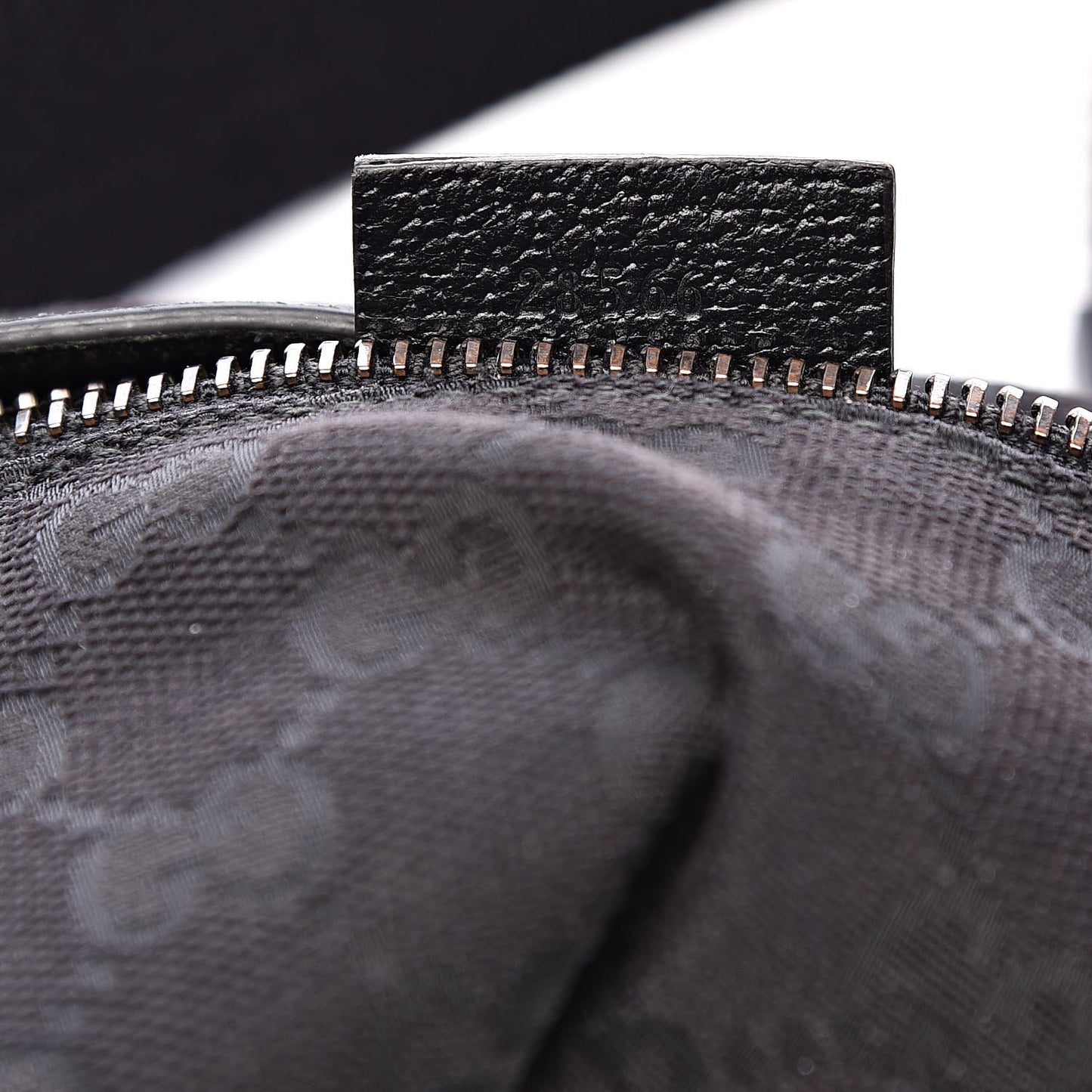 GG Monogram Double Pocket Belt Bag Black