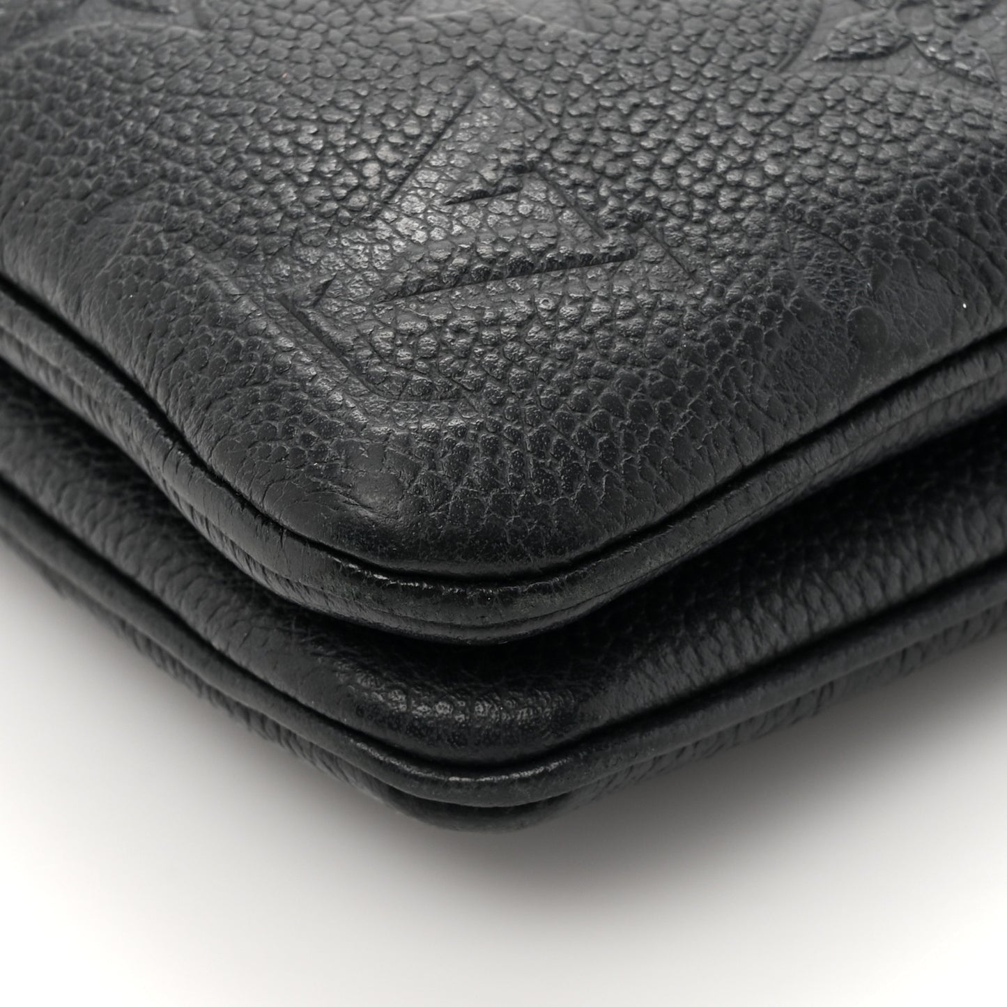 Empreinte Double Zip Pochette Black
