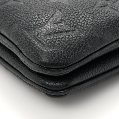 Louis Vuitton Empreinte Double Zip Pochette Black 17 of 18