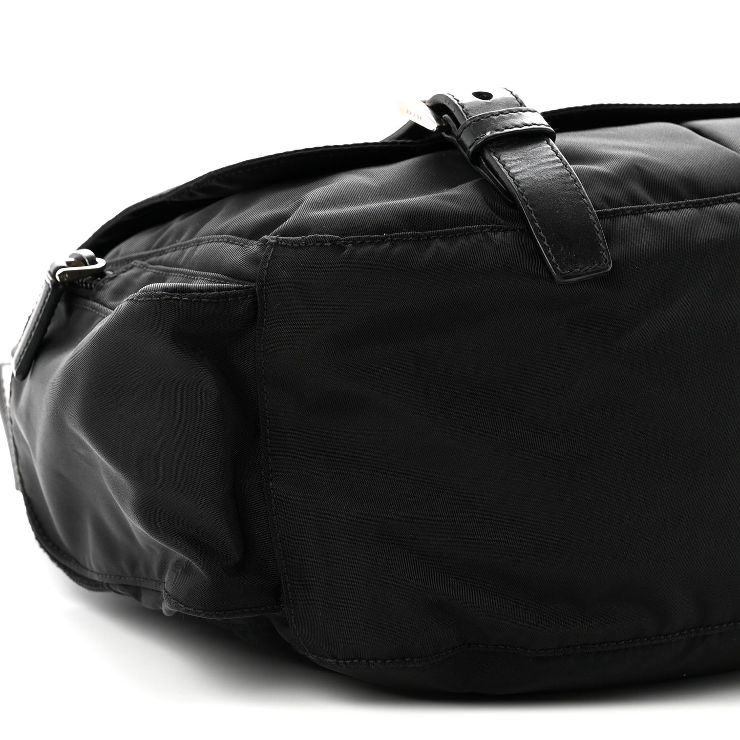 Nylon Vela Sport Messenger Bag Black