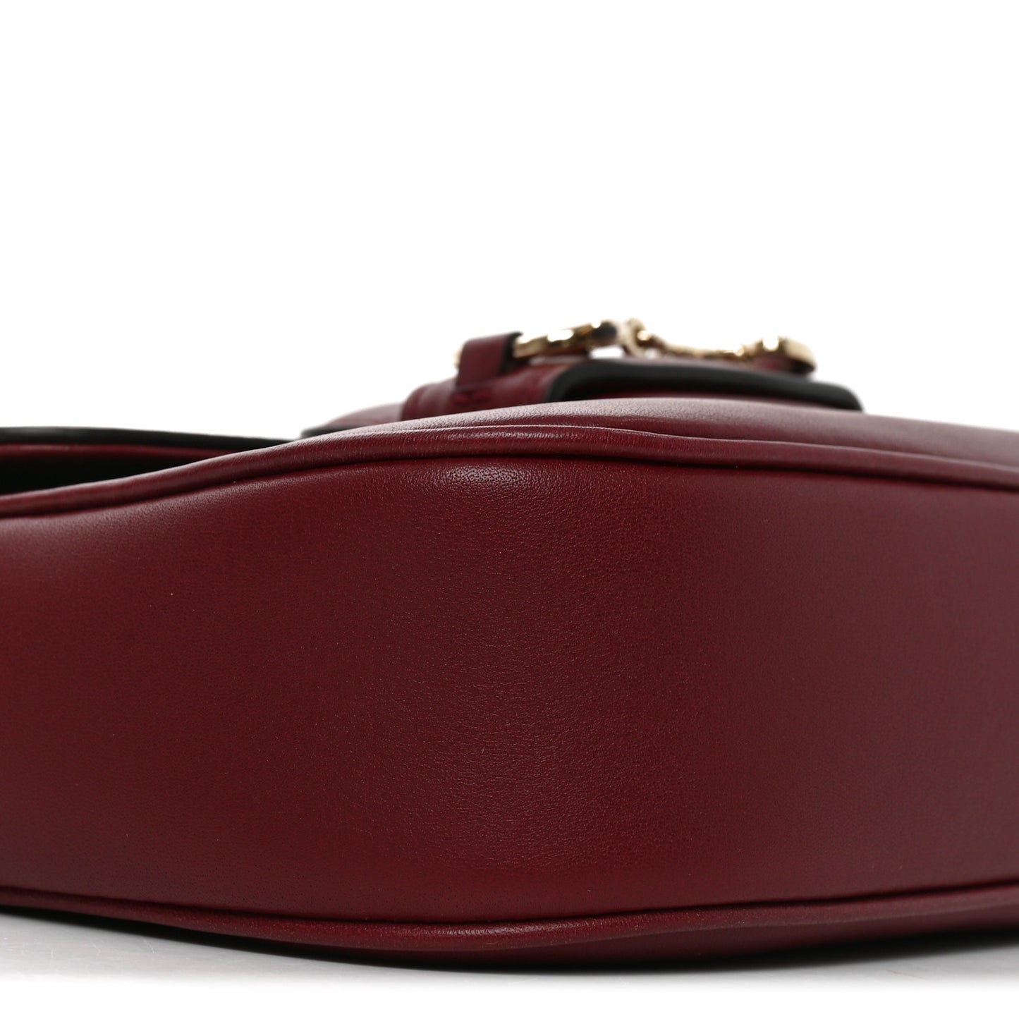 Arabella Calfskin Horsebit 1955 Shoulder Bag Rosso Ancora