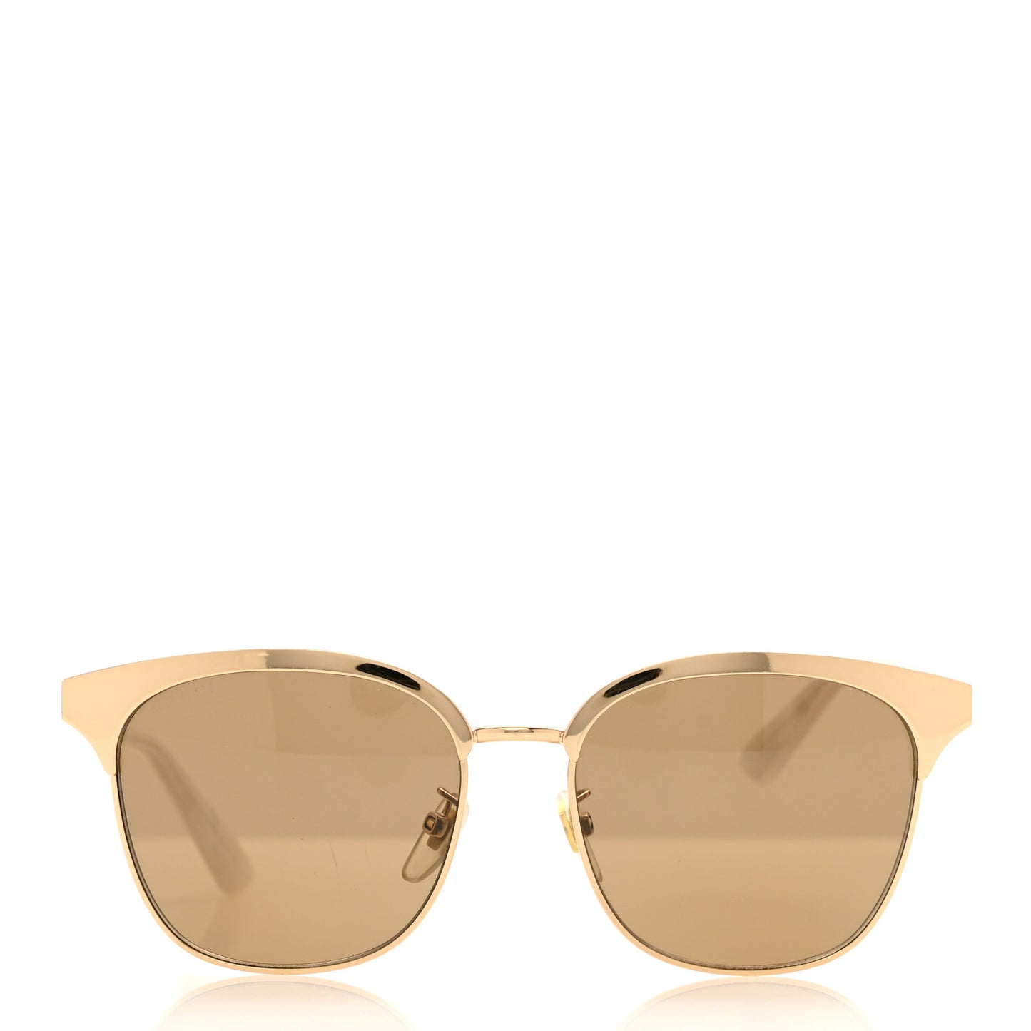 Round Metal Sunglasses GG0244S Gold