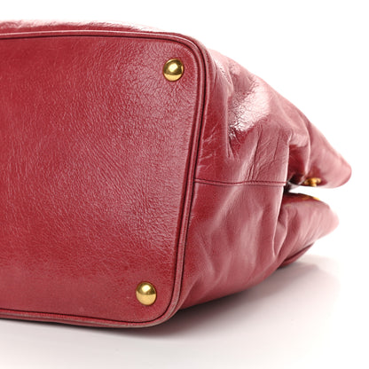 Miu Miu Nappa Matelasse Tote Red 8 of 8