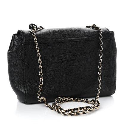 Mulberry Glossy Goatskin Small Lily Flap Black 2 of 4