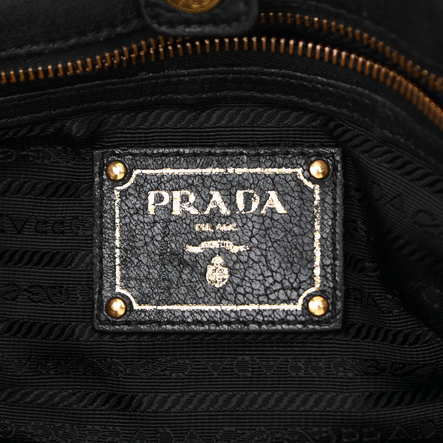 Prada Vitello Daino Tote Black 5 of 13