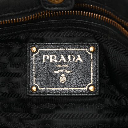 Prada Vitello Daino Tote Black 5 of 13