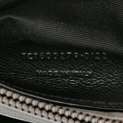 Saint Laurent Sheepskin Matelasse Chevron Monogram Medium College Bag Granite 7 of 10
