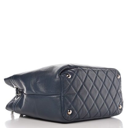Chanel Caviar Timeless CC Soft Tote Navy Blue 4 of 10