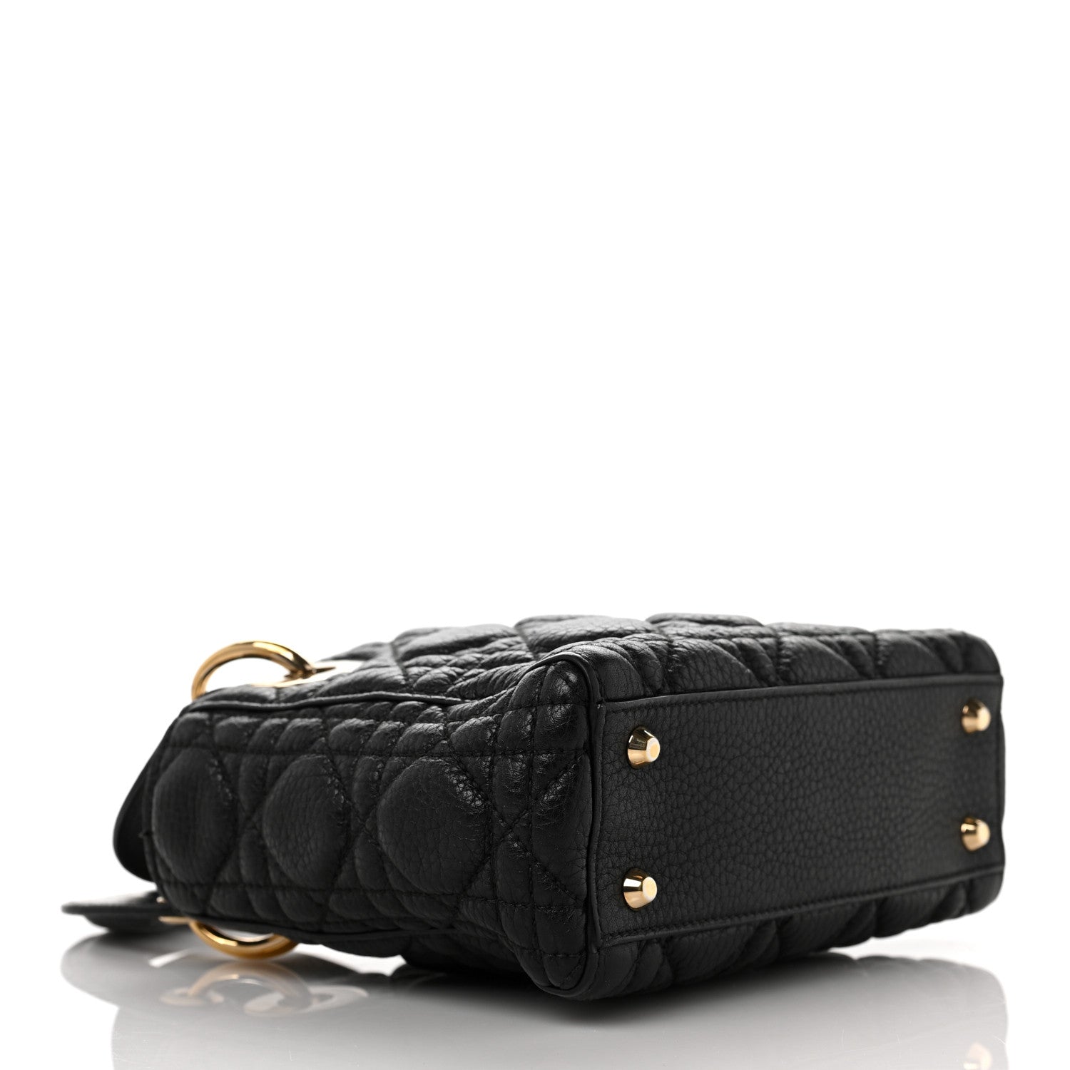 Christian Dior Calfskin Cannage Mini Lady Dior Black 7 of 17