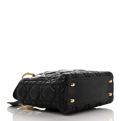Christian Dior Calfskin Cannage Mini Lady Dior Black 7 of 17