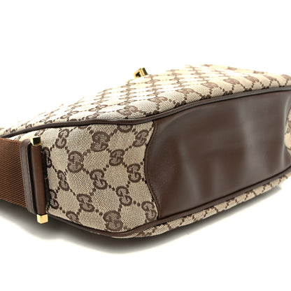 Gucci Monogram Jackie O Hobo Dark Brown 9 of 10
