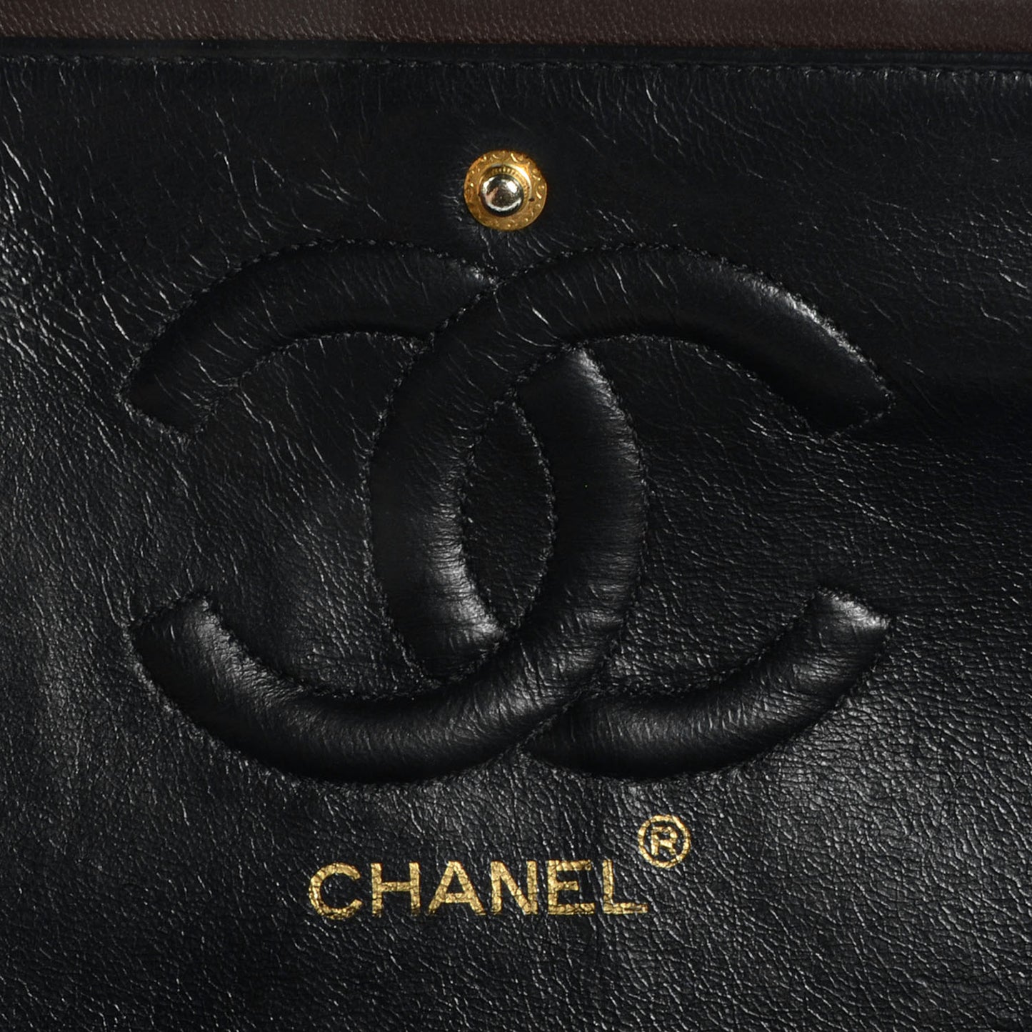 Lambskin Medium Double Flap Brown