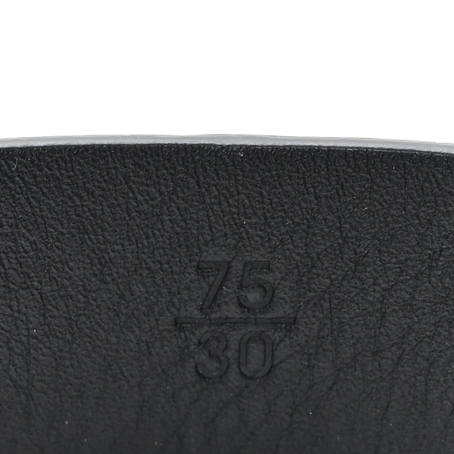 Calfskin Crystal CC Vendome 75 30 Belt  Black