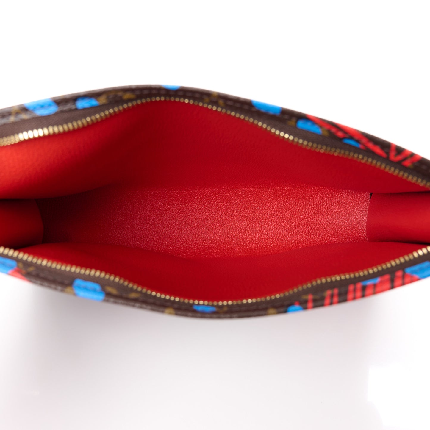 Monogram Jungle Dots Toiletry Pouch 26 Coquelicot Denim