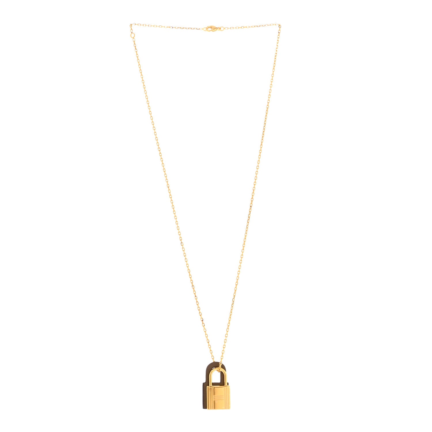 Hermes Swift Small O'Kelly Pendant Necklace Etoupe 3 of 8