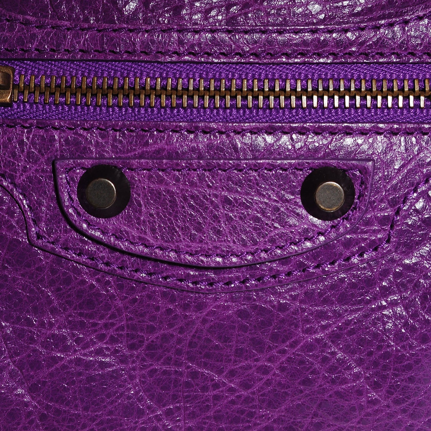 Balenciaga Agneau Classic Hardware Mini City Ultraviolet 8 of 15