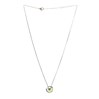 Cartier 18K Yellow Gold Diamond Chrysoprase XS Amulette de Cartier Pendant Necklace 3 of 6