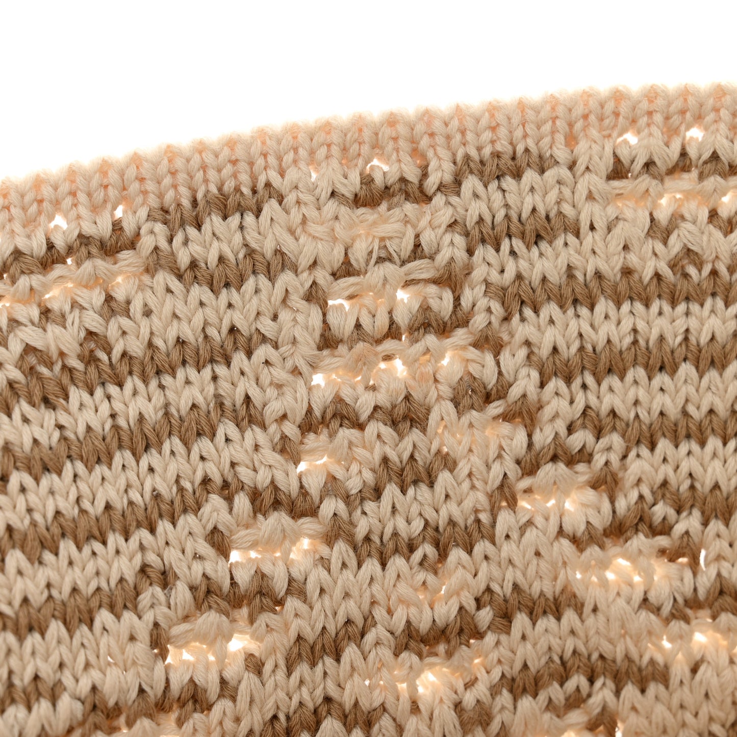 Knit Monogram Flowers LV Seaview Bucket Hat S Beige