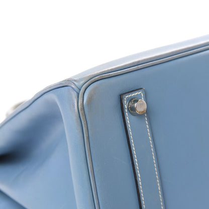 Hermes Box Birkin 35 Blue Jean 25 of 26