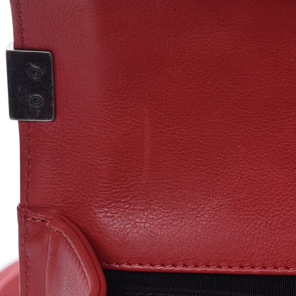 Chanel Calfskin Quilted Medium Boy Flap Red 8 of 9