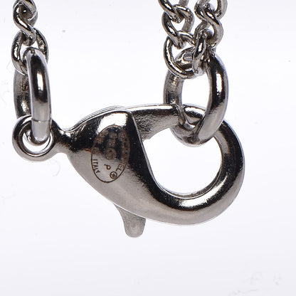 Chanel Baguette Crystal Large CC Necklace Silver 6 of 8