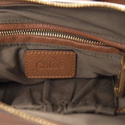 Chloe Calfskin Medium Marcie Satchel Tan 6 of 10