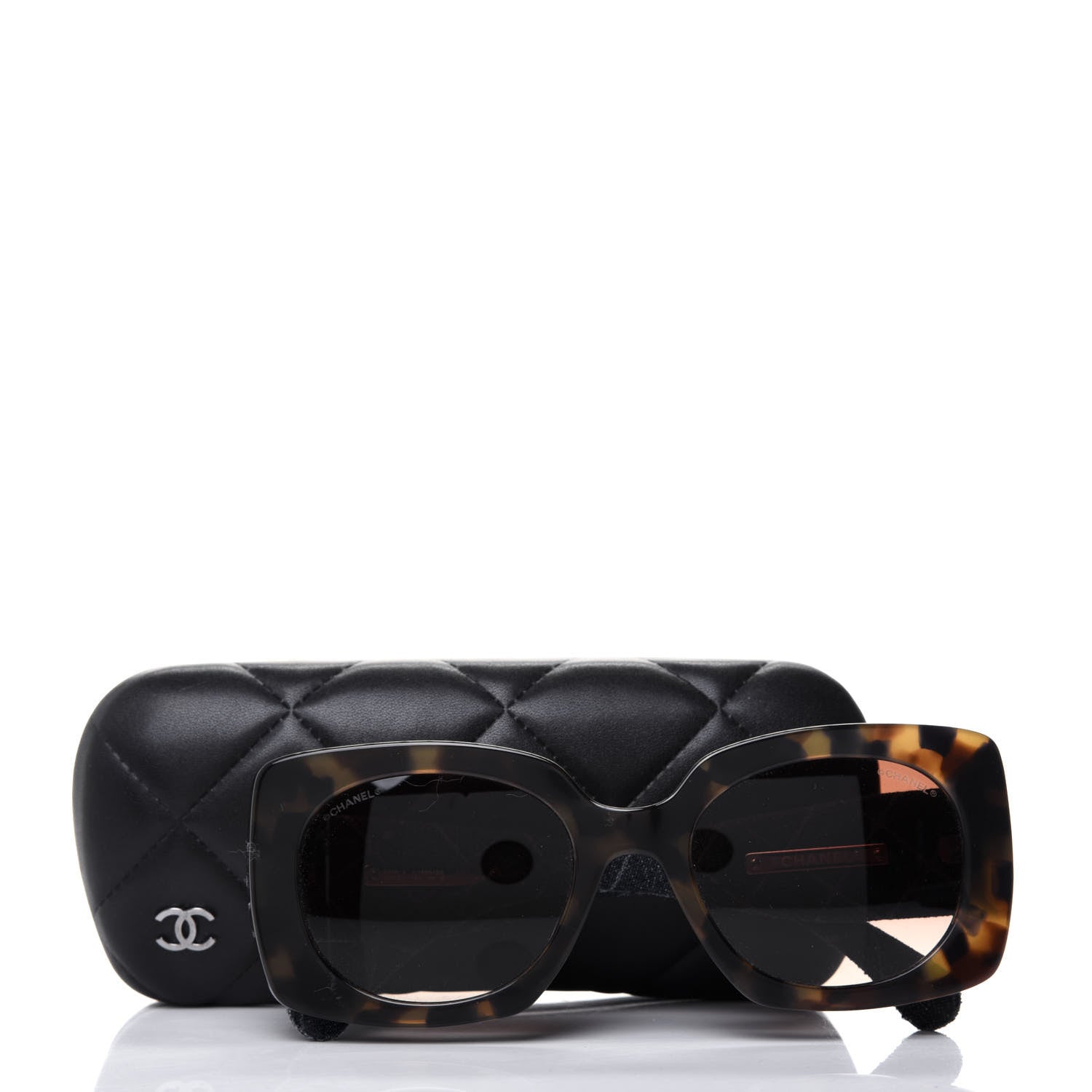 Chanel Denim Rectangle Sunglasses 5406 Tortoise 8 of 8