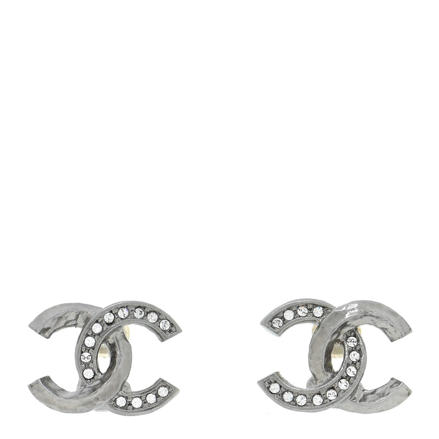 Ruthenium Crystal CC Earrings