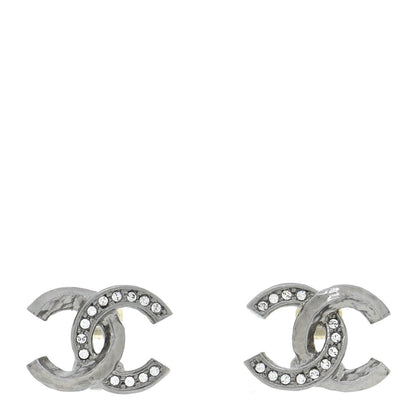 Chanel Ruthenium Crystal CC Earrings 1 of 5