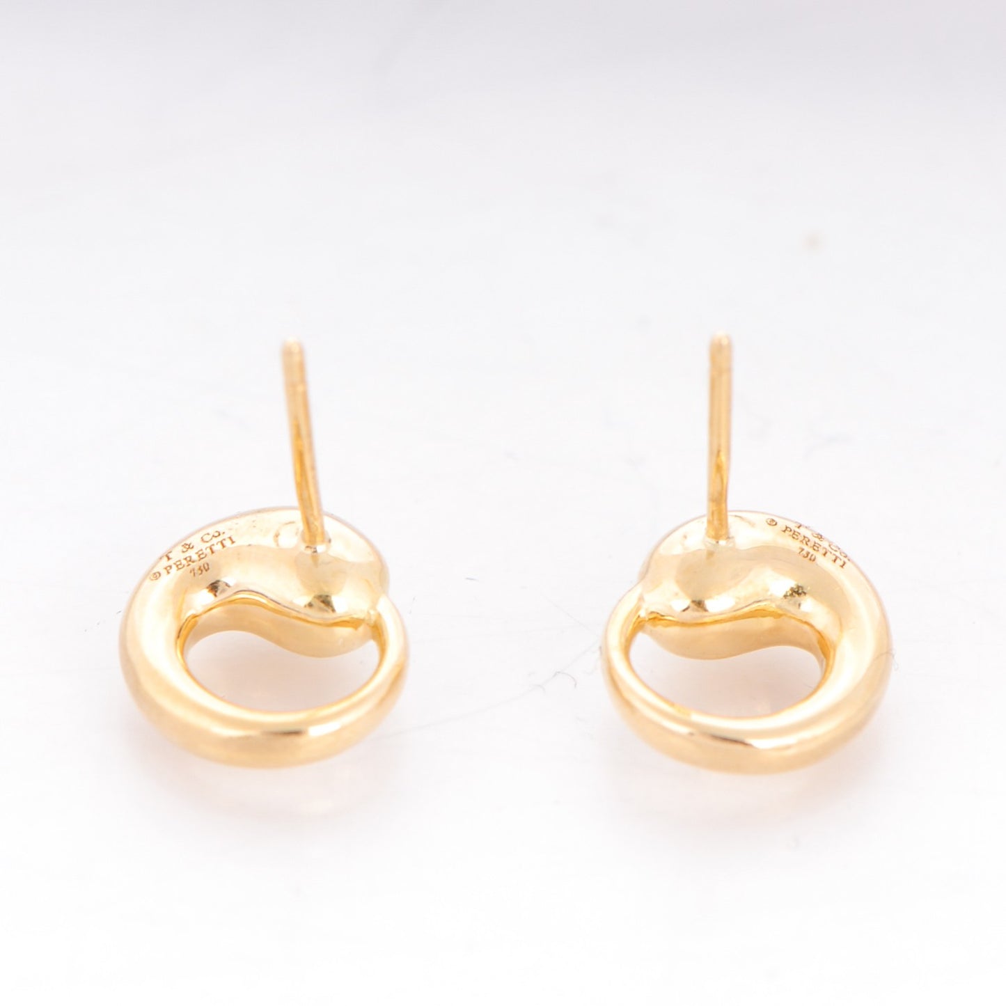 18K Yellow Gold Elsa Peretti Eternal Circle Earrings