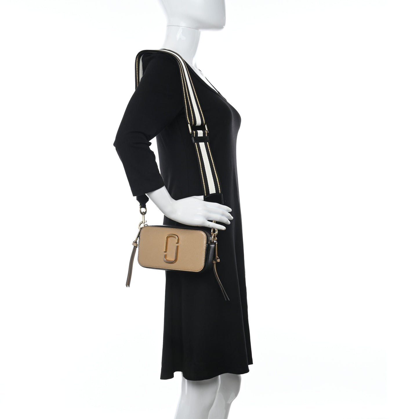 Saffino Small Snapshot Camera Bag Beige Multicolor