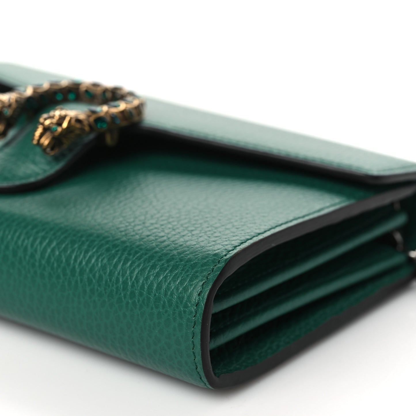Calfskin Mini Dionysus Chain Wallet Emerald