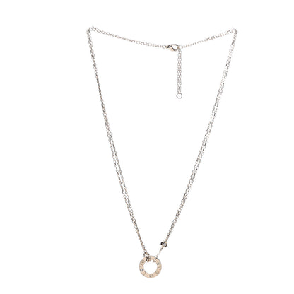 Cartier 18K Yellow Gold 2 Diamond LOVE Necklace 3 of 7