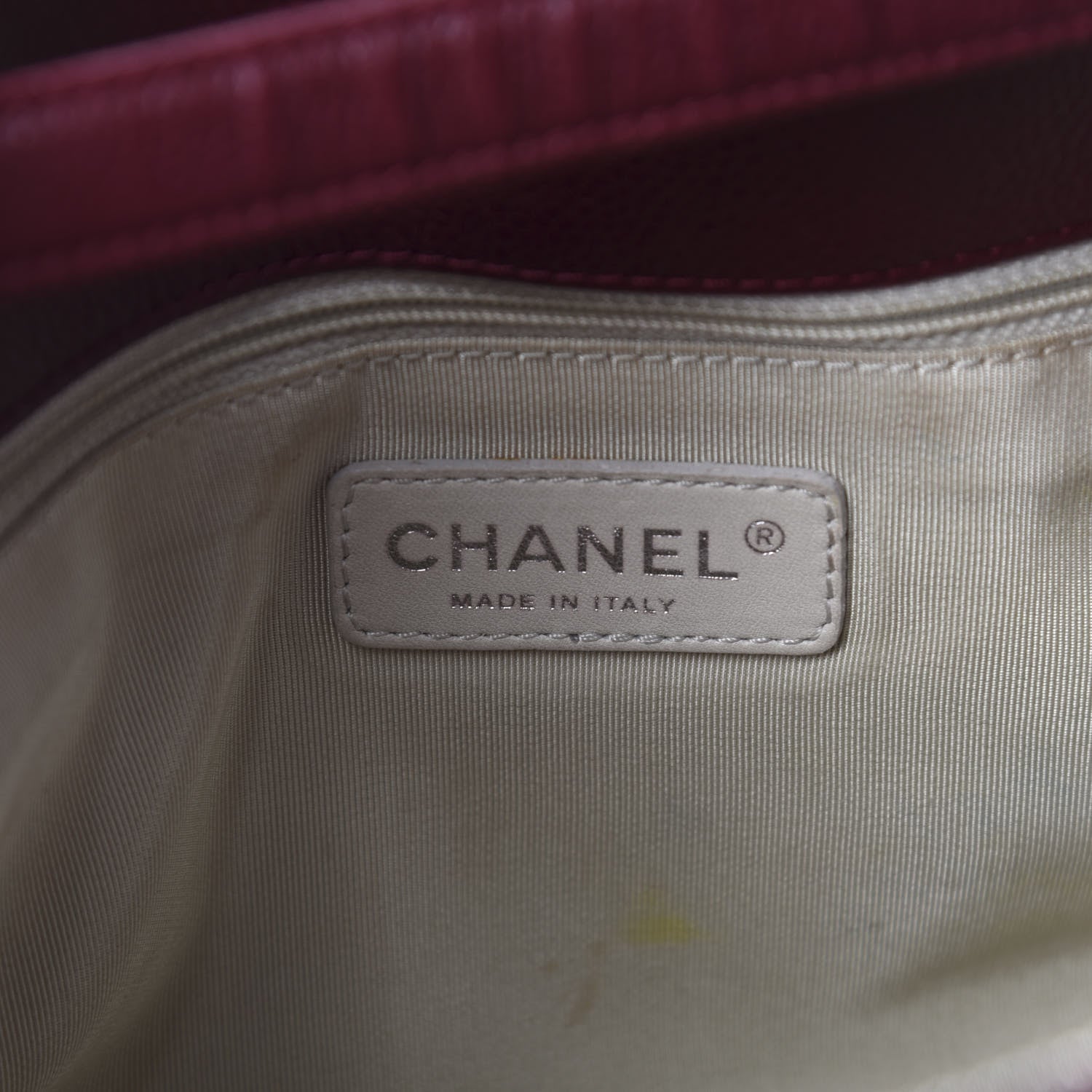 Chanel Caviar Quilted Timeless CC Tote Dark Red 10 of 17