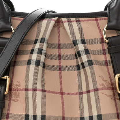 Burberry Haymarket Check Small Northfield Tote Chocolate 8 of 12
