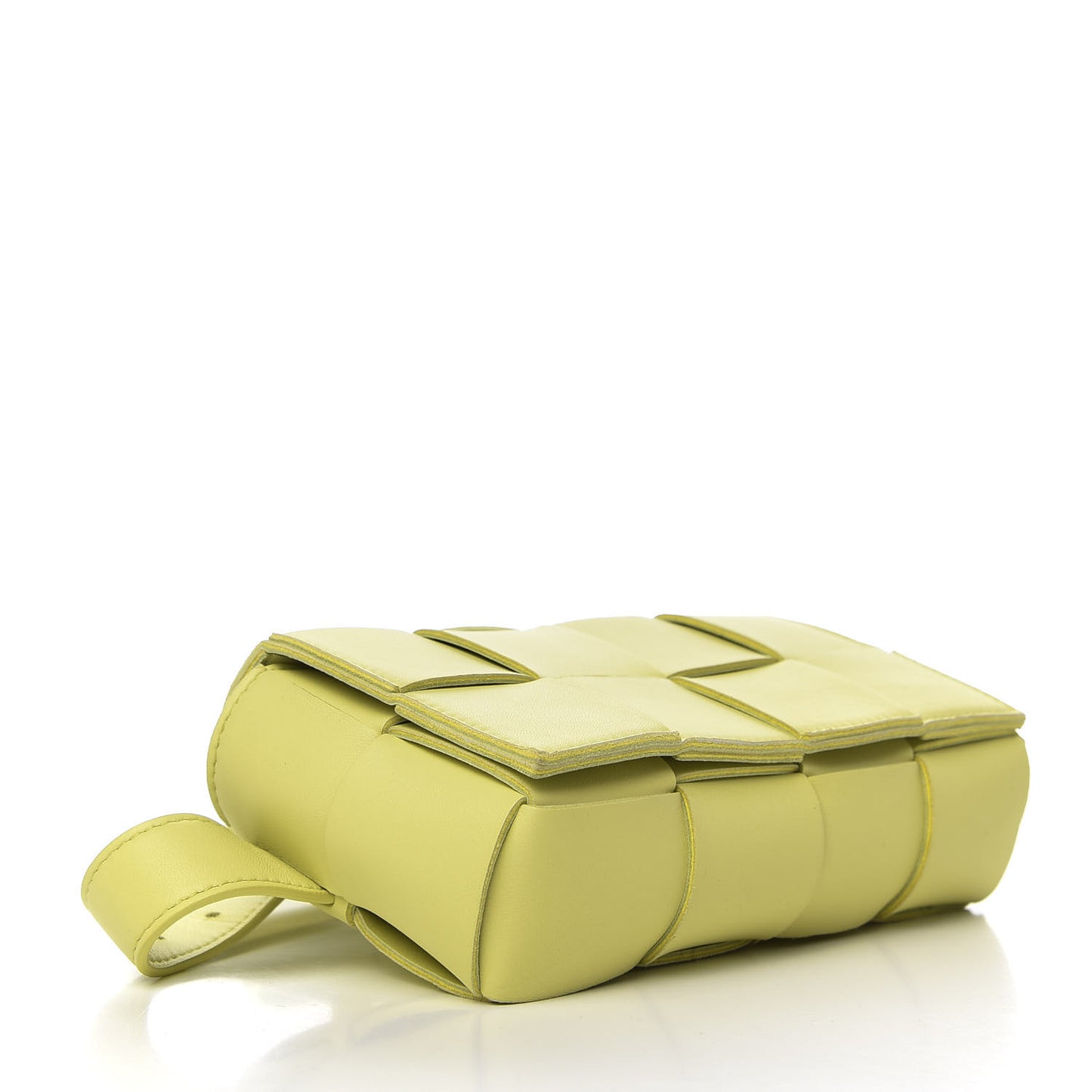 Nappa Intrecciato Cassette Belt Bag Kiwi
