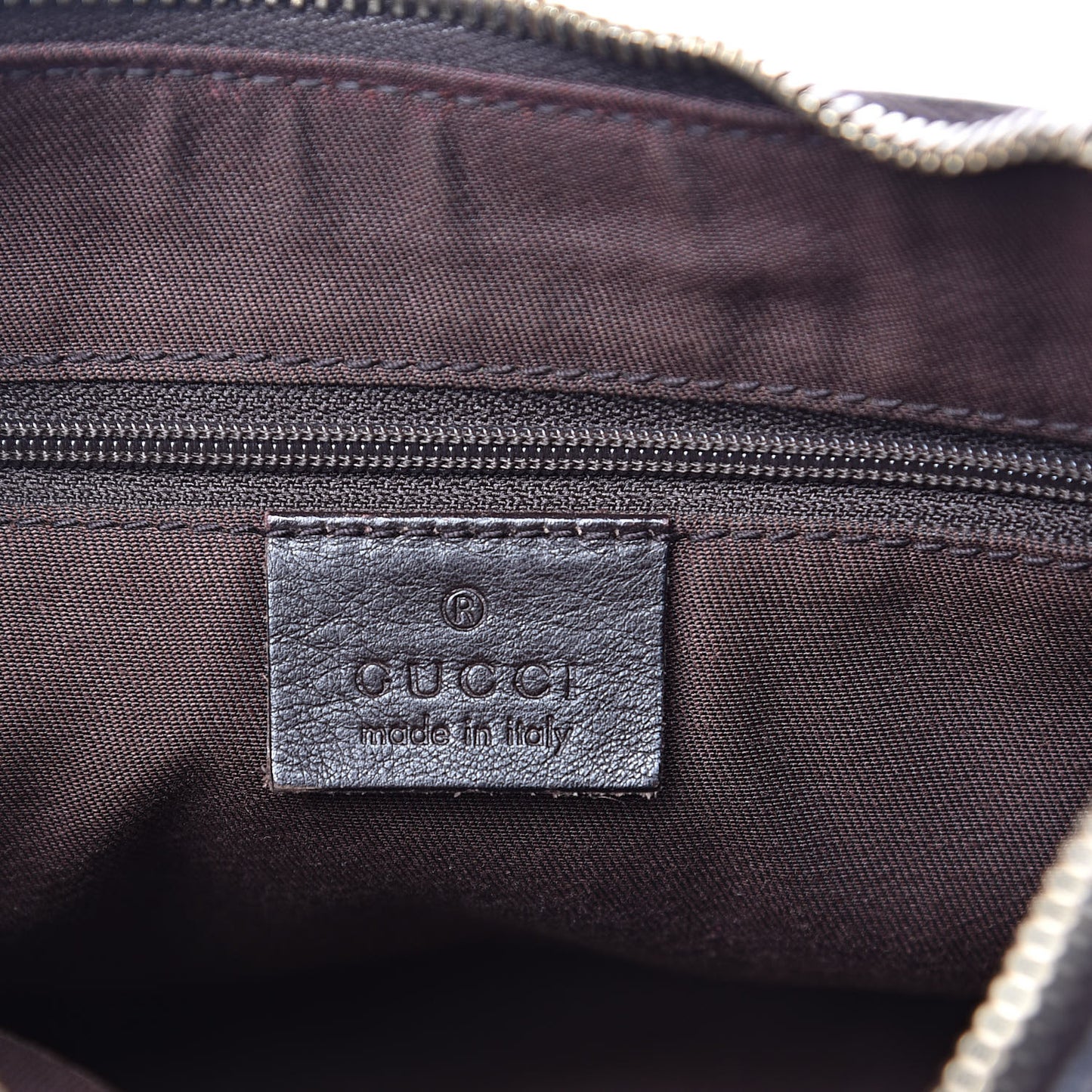 Monogram D Ring Gold Hobo Dark Brown