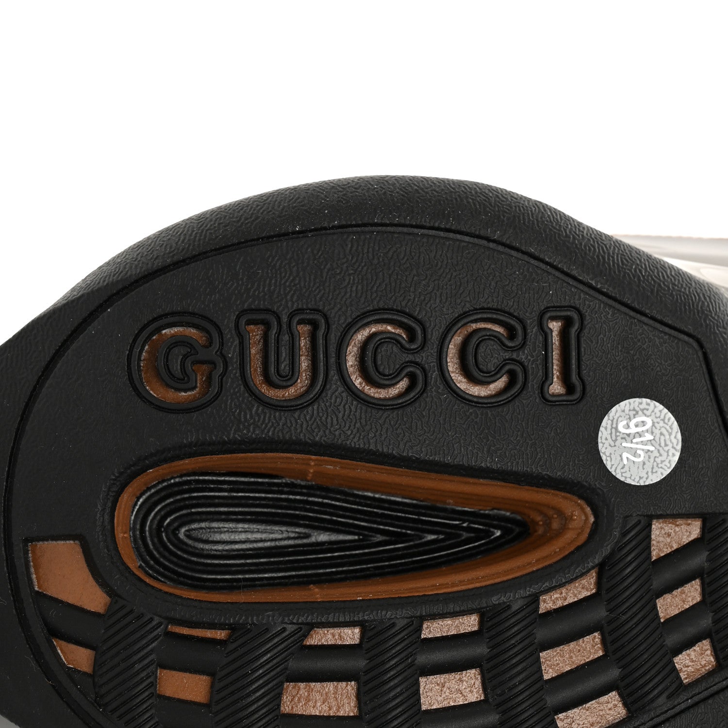 Gucci Suede Mens Gucci Run Sneakers 9.5 Black Grey 7 of 8