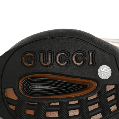 Gucci Suede Mens Gucci Run Sneakers 9.5 Black Grey 7 of 8