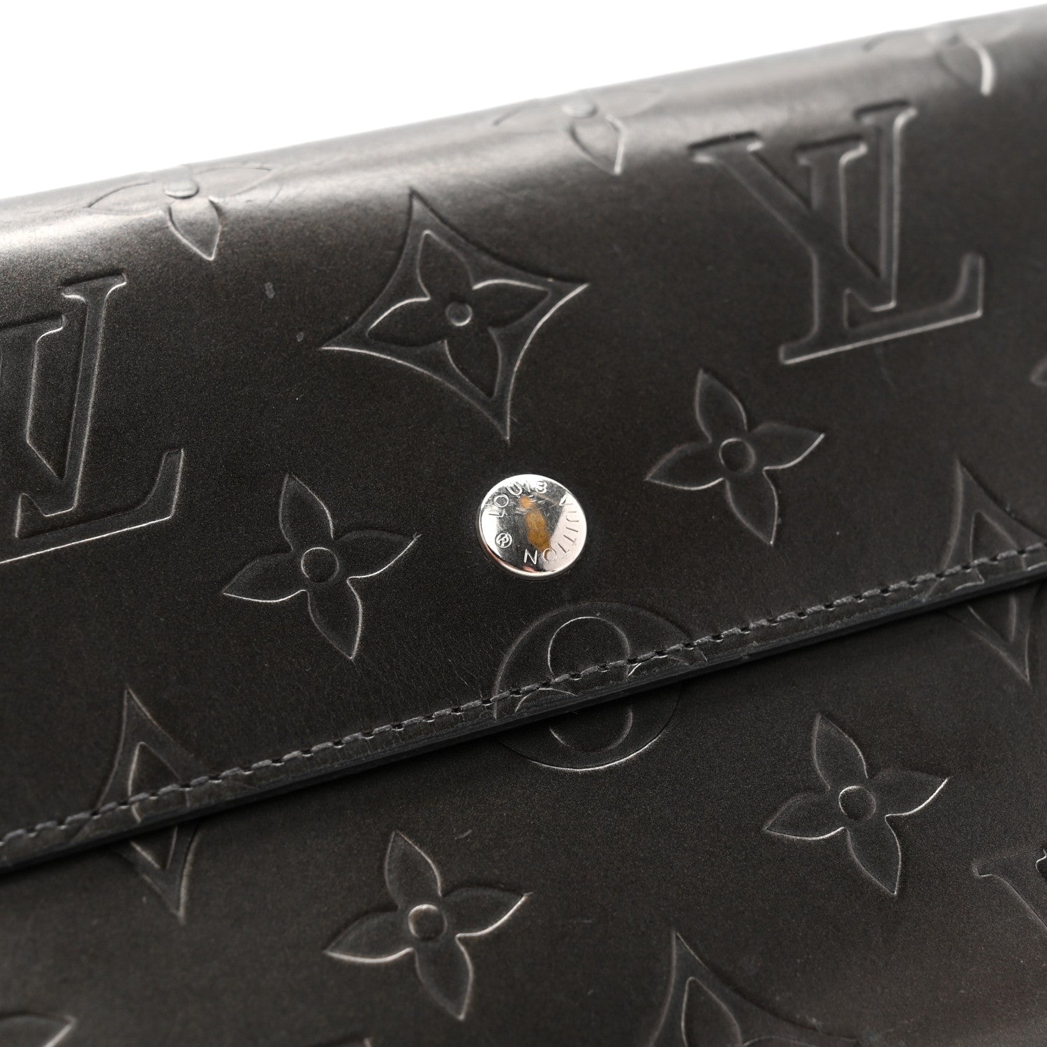 Louis Vuitton Mat Monogram Porte Tresor International Black 10 of 11