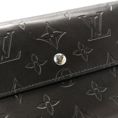 Louis Vuitton Mat Monogram Porte Tresor International Black 10 of 11