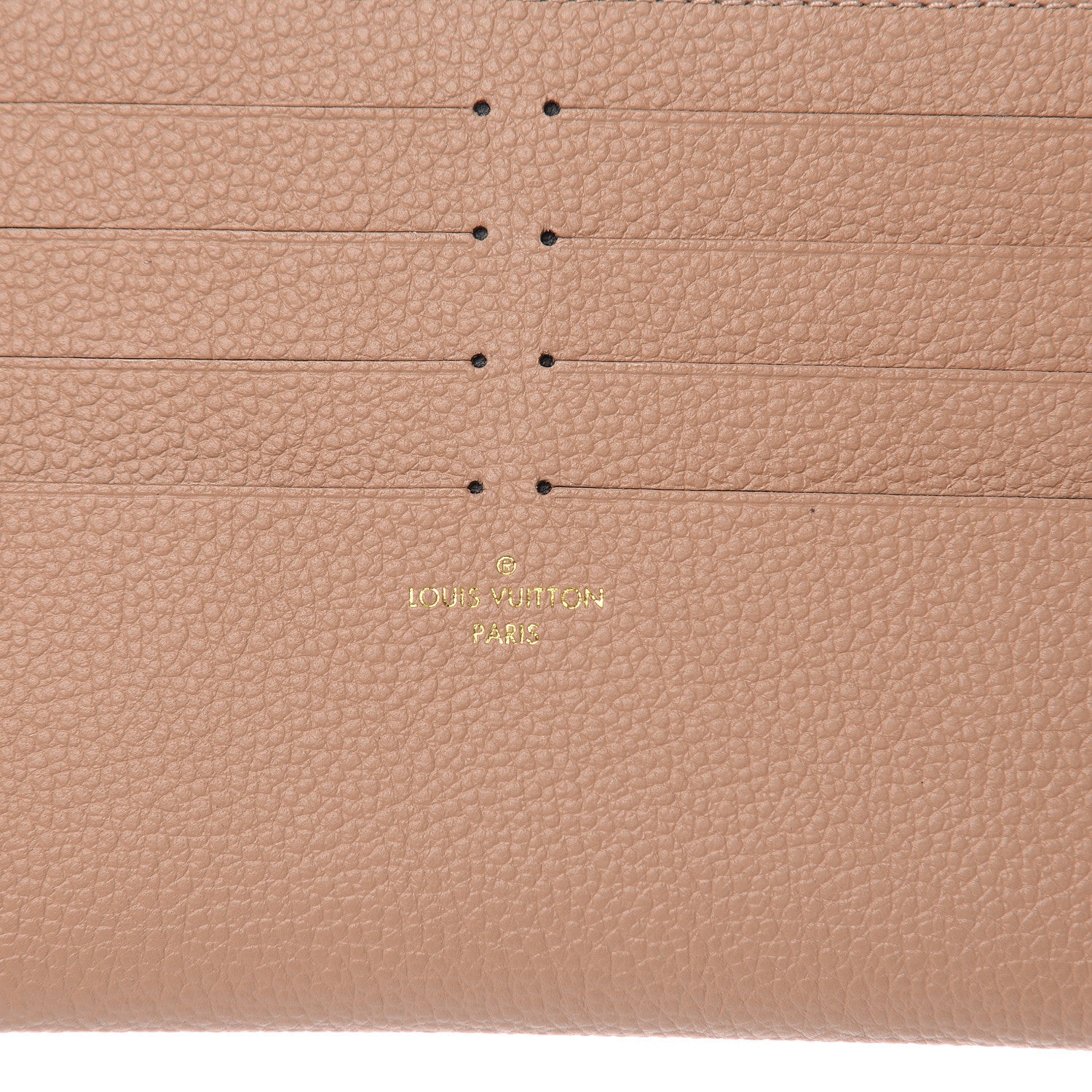 Louis Vuitton Calfskin Felicie Card Holder Insert Papyrus 6 of 6