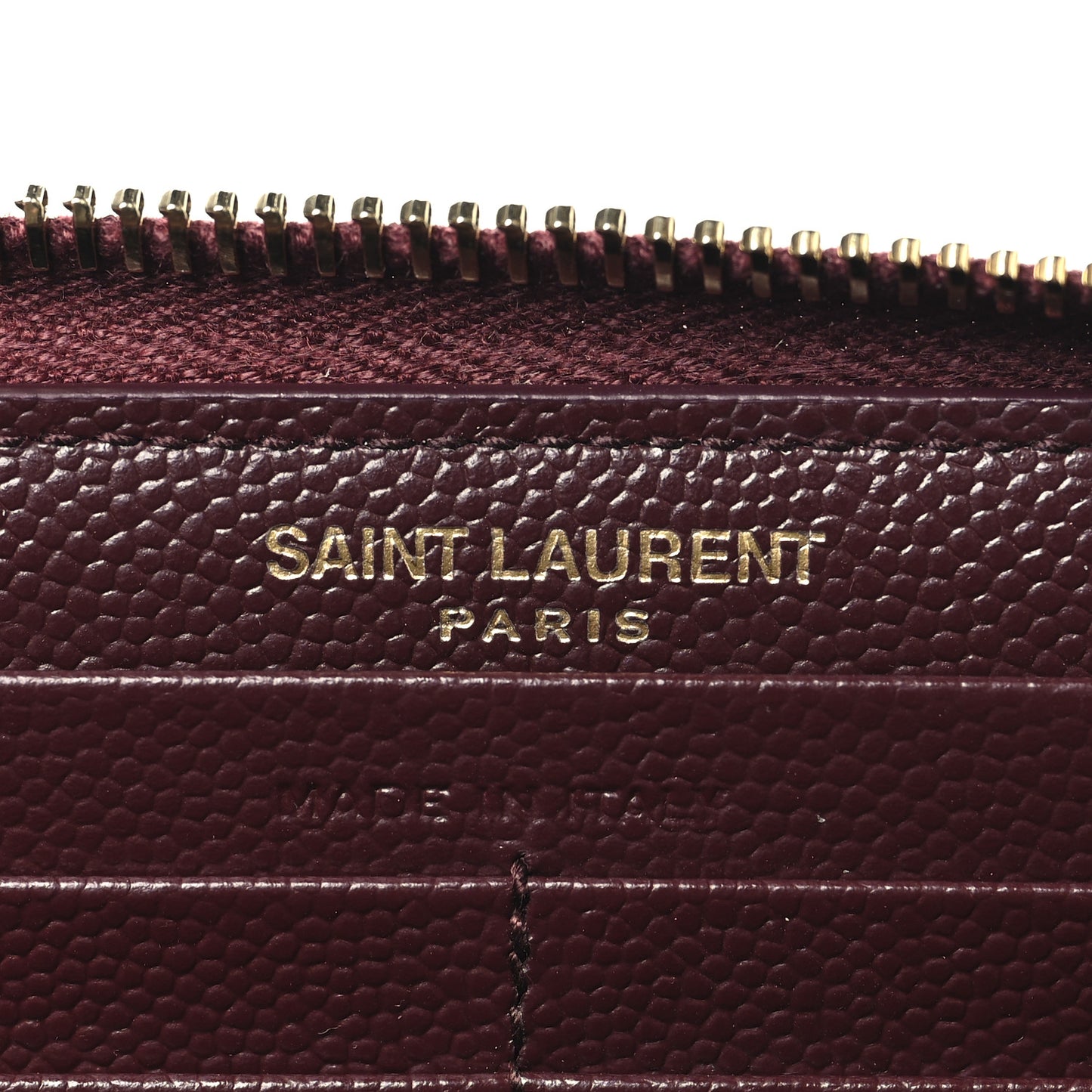 Grain De Poudre Matelasse Chevron Monogram Zip Around Wallet Rouge Legion