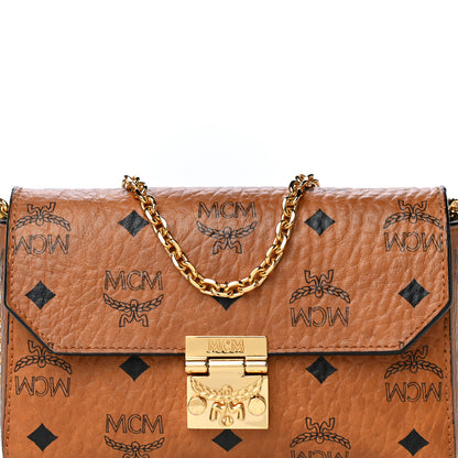 MCM Visetos Small Millie Crossbody Bag Cognac 7 of 19