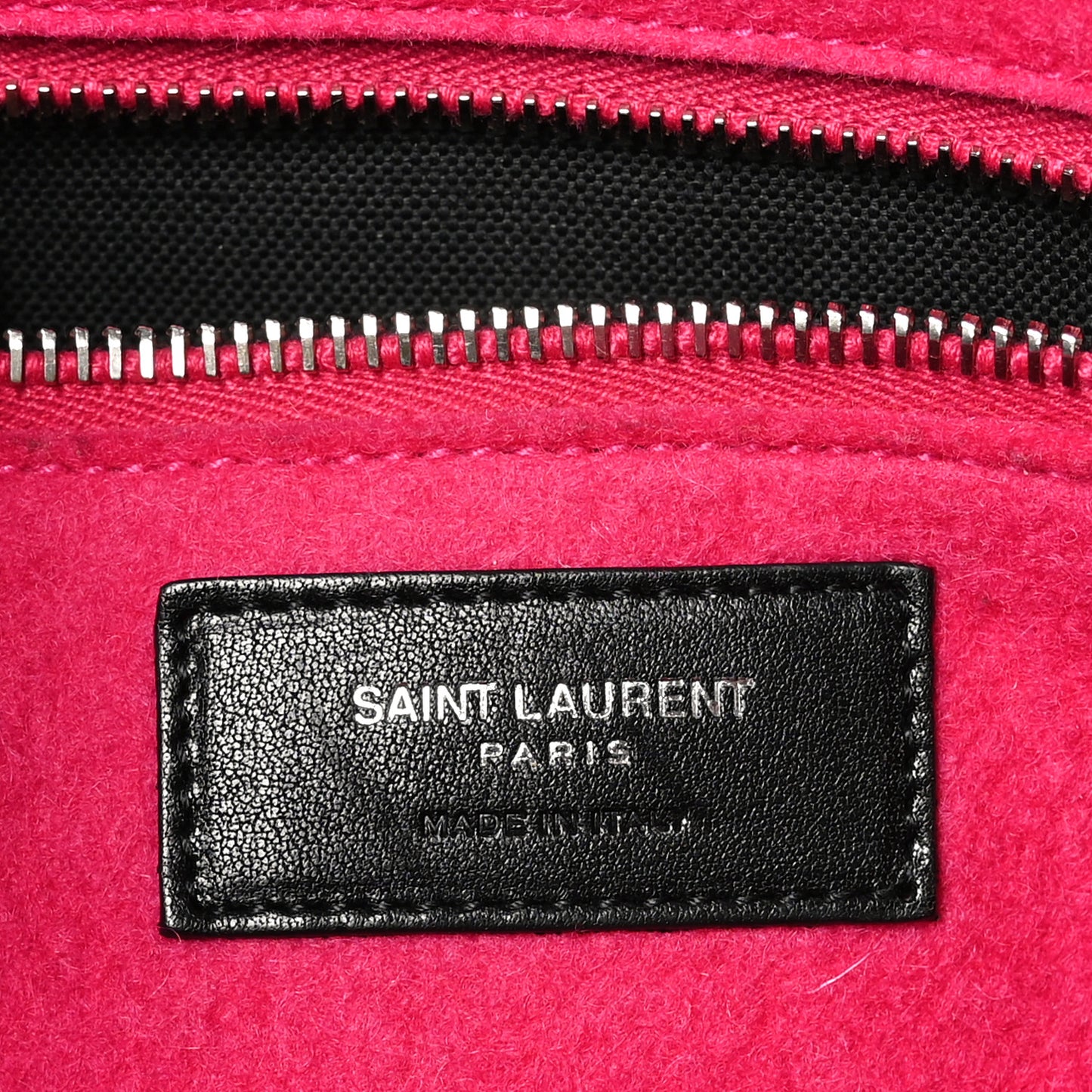 Wool Rive Gauche Tote Fuchsia