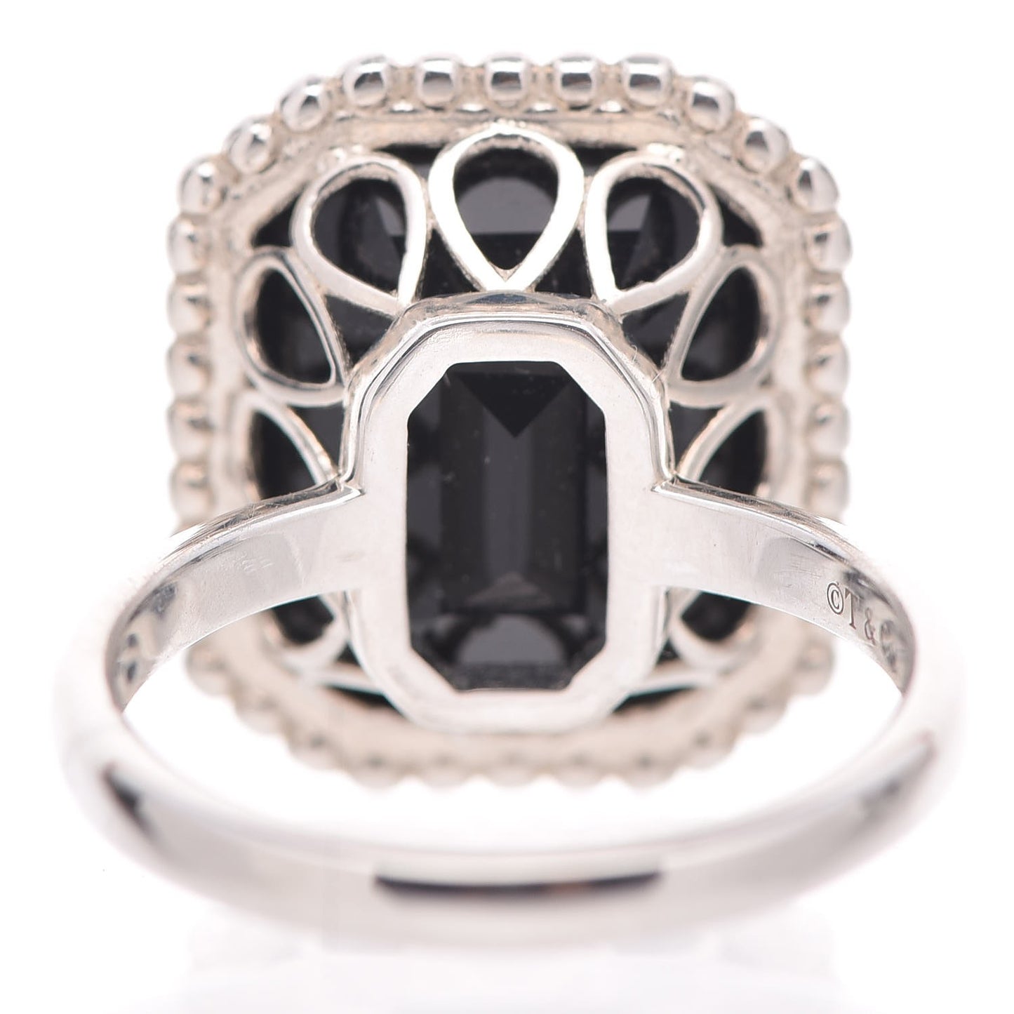 Sterling Silver Onyx Ziegfeld Ring 53 6.25