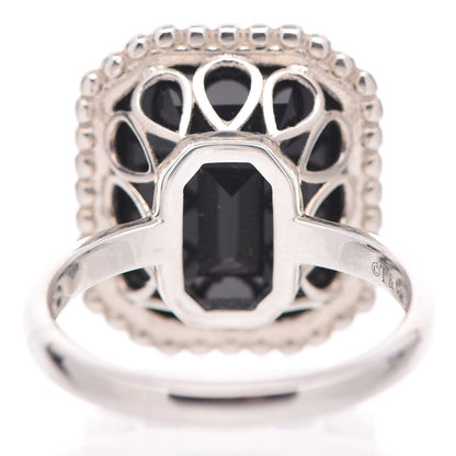 Tiffany Sterling Silver Onyx Ziegfeld Ring 53 6.25 4 of 6