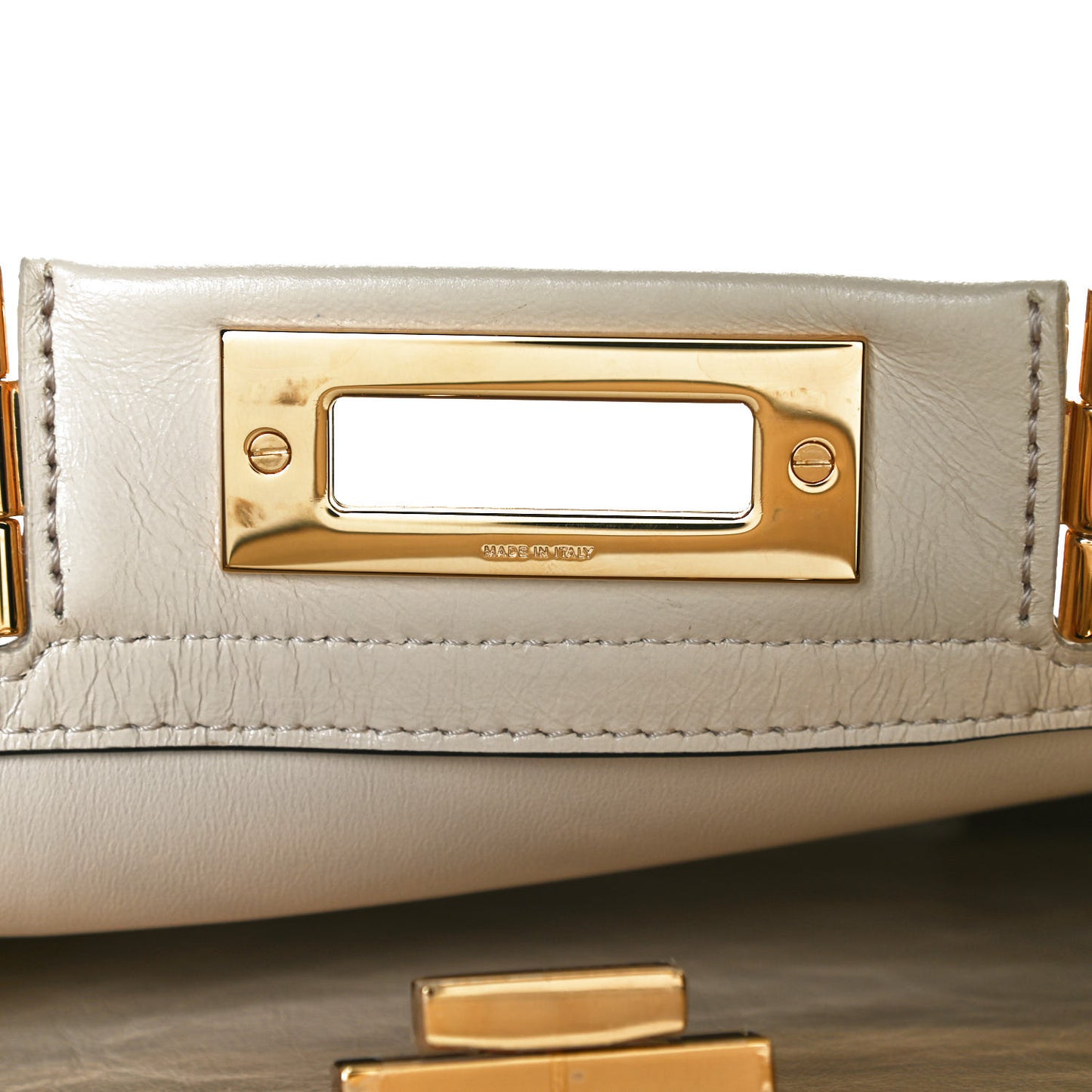 Agnello Old Shine Medium Peekaboo Iconic Satchel Camelia