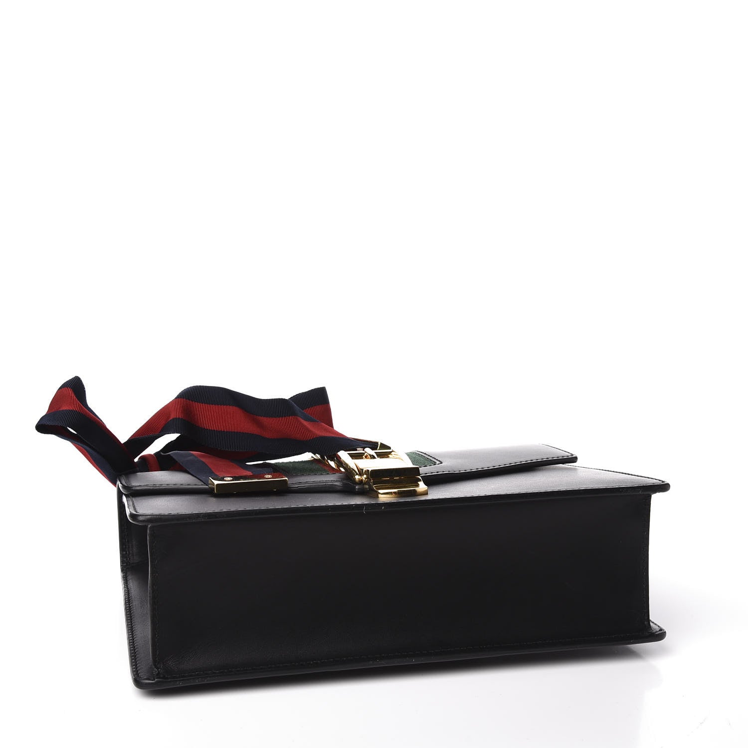 Gucci Calfskin Small Sylvie Shoulder Bag Black 3 of 13